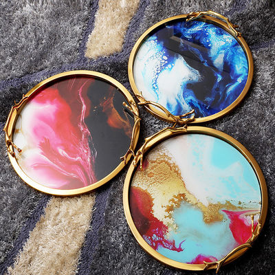 Wear Resistant Round 38cm Diameter Metal Jewelry Tray