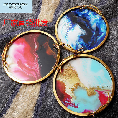 Wear Resistant Round 38cm Diameter Metal Jewelry Tray